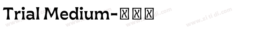 Trial Medium字体转换 Trial Medium字体转换